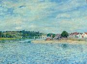 Alfred Sisley La Seine a Saint Mammes oil painting reproduction